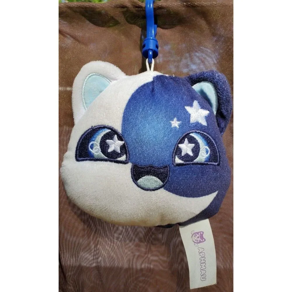 Aphmau MeeMeows Moon Star Celestial Cat Plush Keychain Clip Litter 4